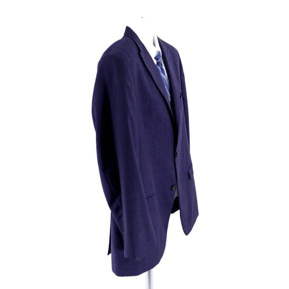 Tommy Hilfiger Wool Polka‎ Dot Peak Lapel 2 Button Suit Jacket 42R Or Slim 44R - Picture 8 of 14